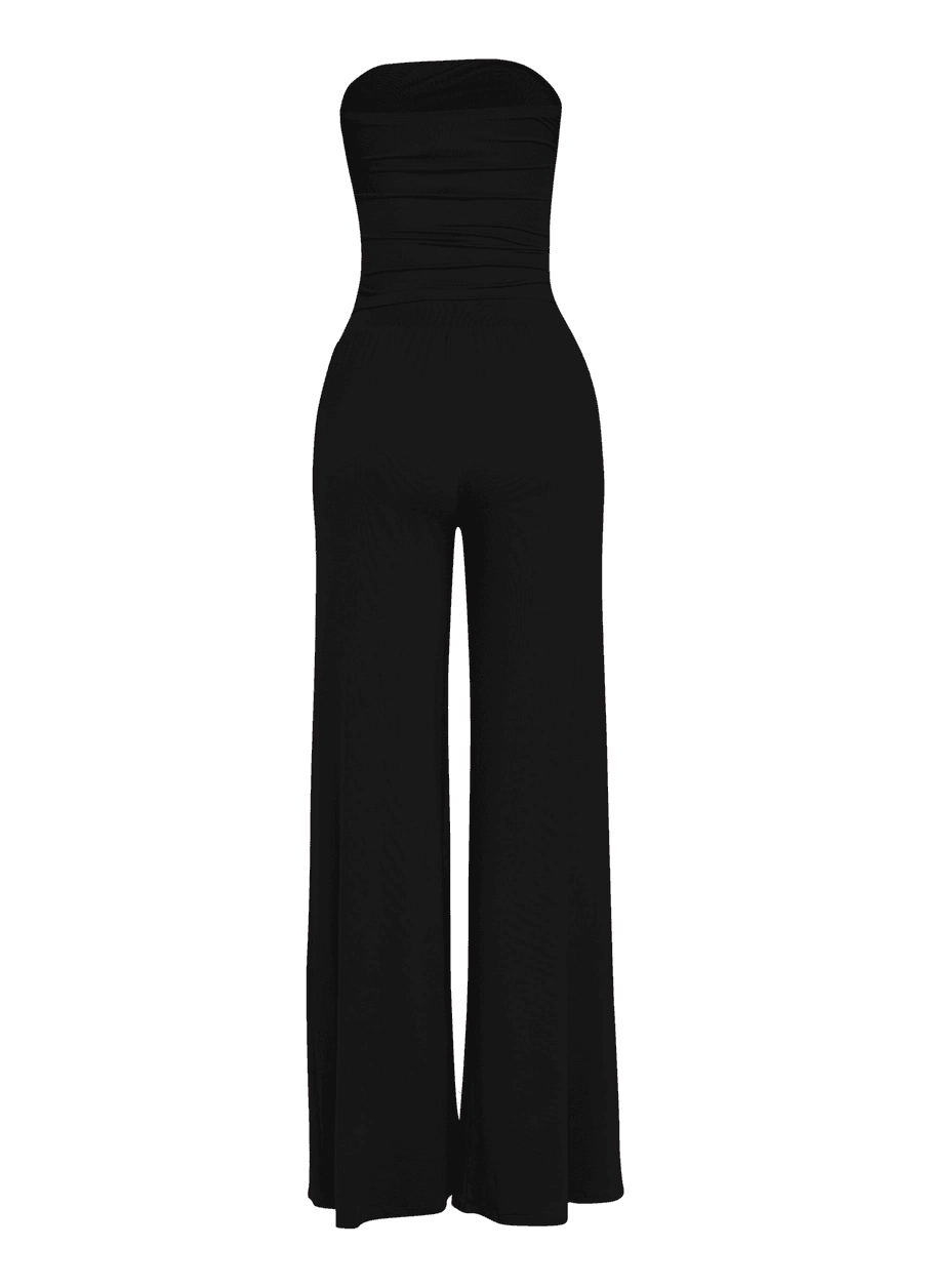 Strapless Tie Waist Wide Leg Pant Set The House of Stylez