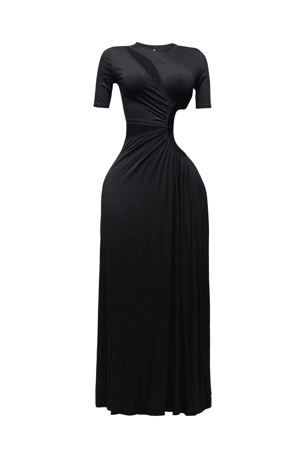 Short Sleeve Cutout Maxi Dress The House of Stylez