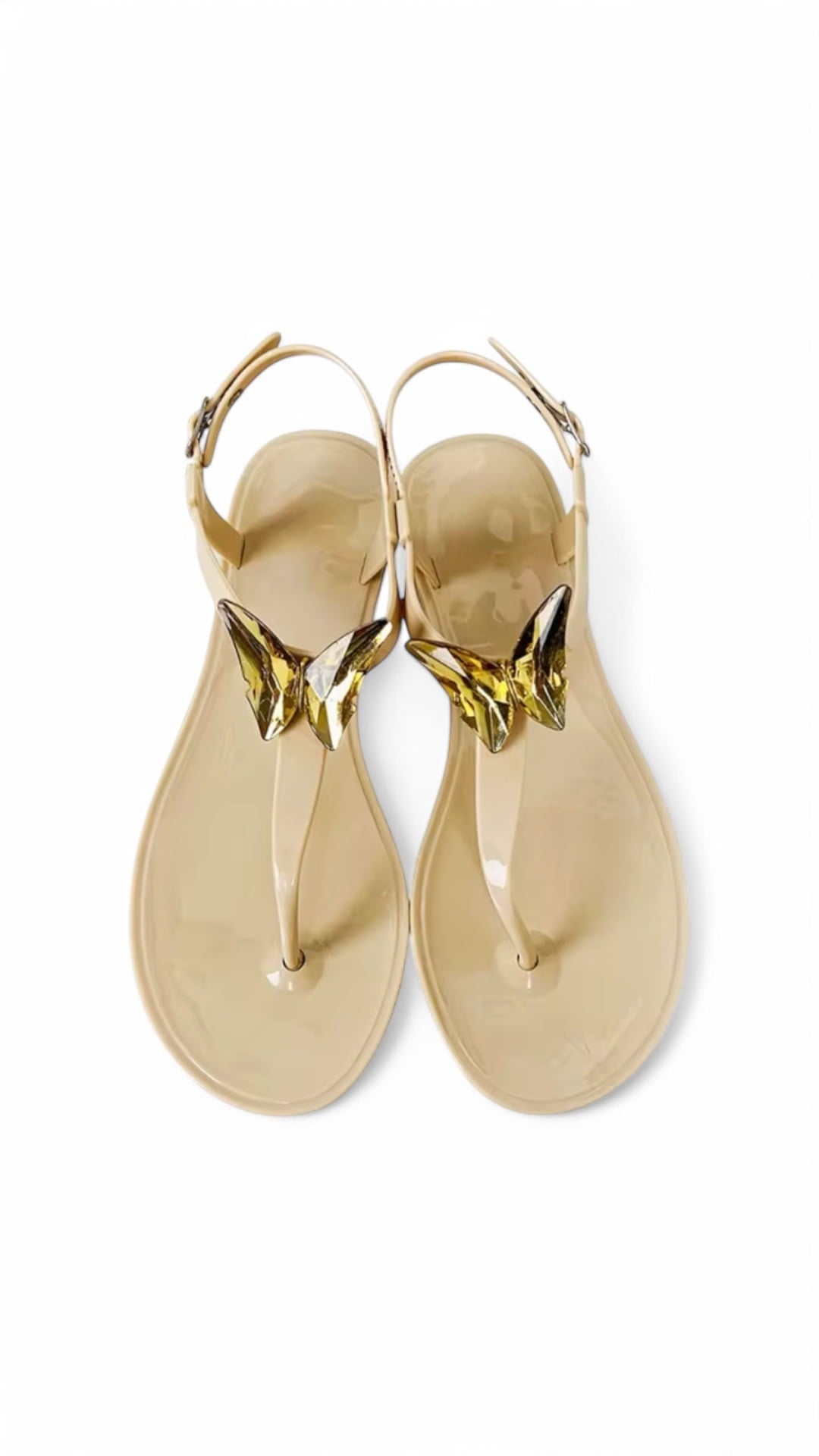 ALIANA White Gel Beach Sandals NIKOZA