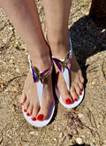 ALIANA White Gel Beach Sandals NIKOZA