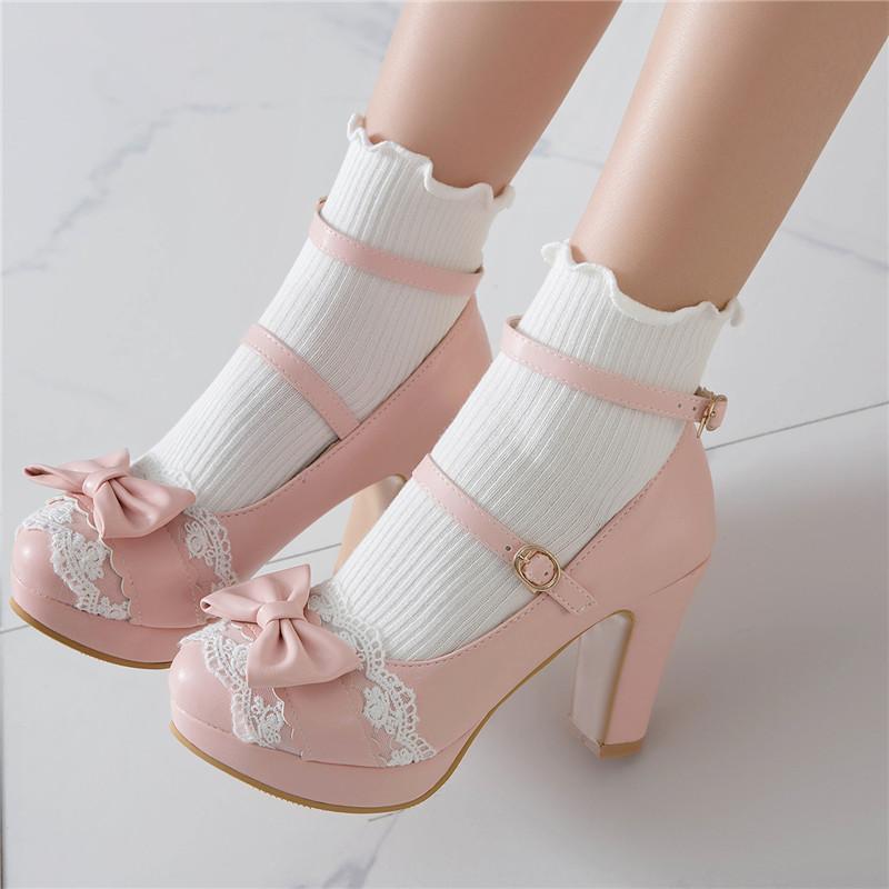 Sweet Lolita High Heel Shoes Kore Kawaii