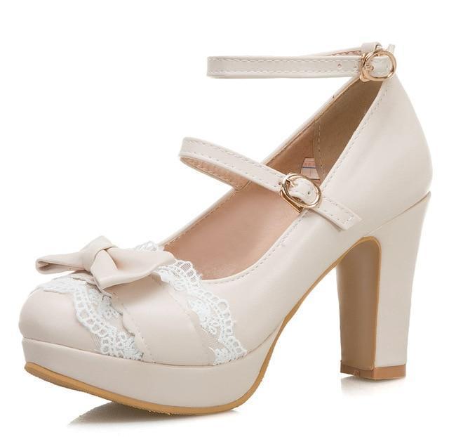 Sweet Lolita High Heel Shoes Kore Kawaii