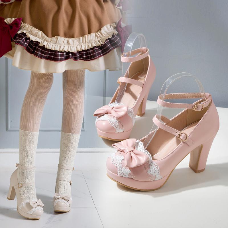 Sweet Lolita High Heel Shoes Kore Kawaii