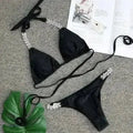 Sexy Crochet Jewelry Bikini Set two pieces Swimsuit female Lace Femstylo