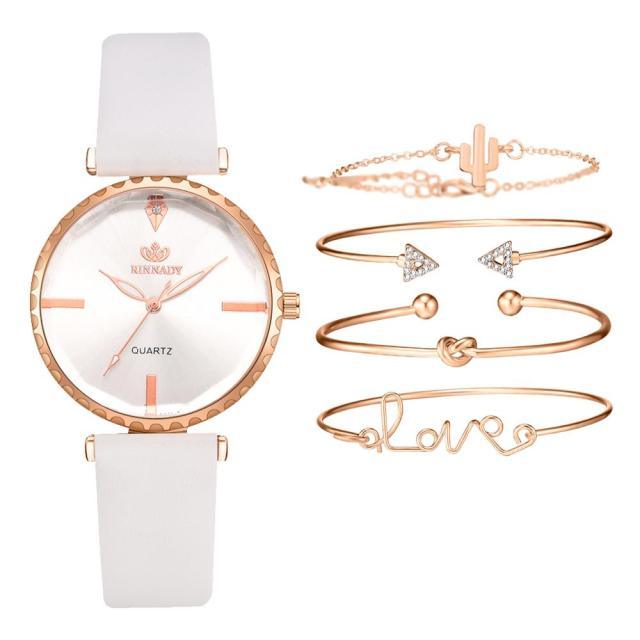 Elegant Style Fashion Womens Watch Luxury Leather Band Analog Quartz Wrist Watch Women Dress Leather Band Thin Minimalist Casual Simple Dress Analog Quartz Wristwatch Stevvex