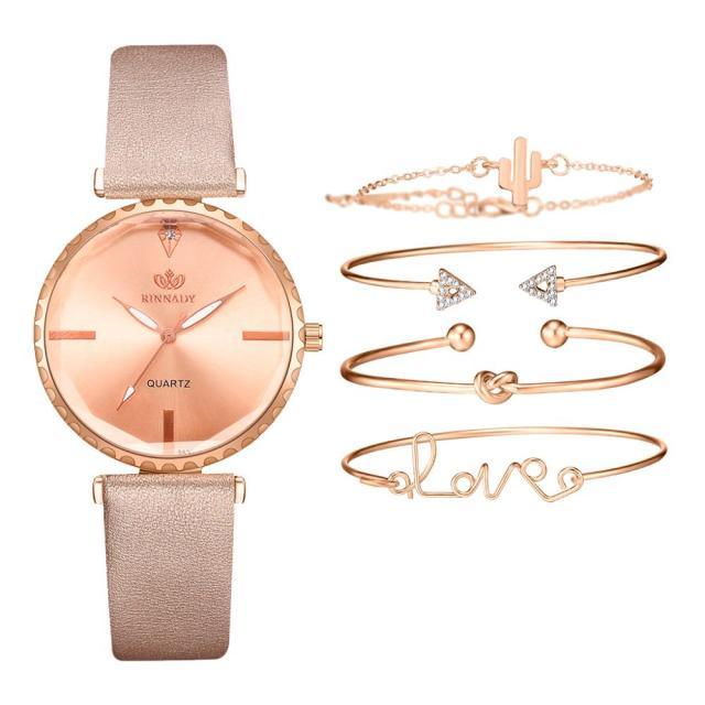 Elegant Style Fashion Womens Watch Luxury Leather Band Analog Quartz Wrist Watch Women Dress Leather Band Thin Minimalist Casual Simple Dress Analog Quartz Wristwatch Stevvex
