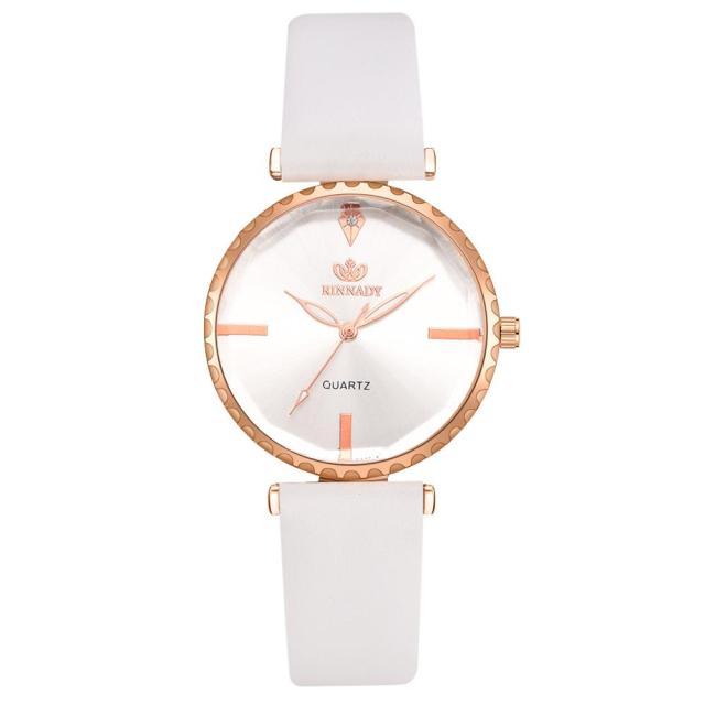 Elegant Style Fashion Womens Watch Luxury Leather Band Analog Quartz Wrist Watch Women Dress Leather Band Thin Minimalist Casual Simple Dress Analog Quartz Wristwatch Stevvex