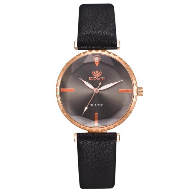 Elegant Style Fashion Womens Watch Luxury Leather Band Analog Quartz Wrist Watch Women Dress Leather Band Thin Minimalist Casual Simple Dress Analog Quartz Wristwatch Stevvex