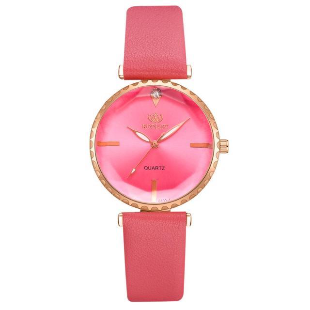 Elegant Style Fashion Womens Watch Luxury Leather Band Analog Quartz Wrist Watch Women Dress Leather Band Thin Minimalist Casual Simple Dress Analog Quartz Wristwatch Stevvex