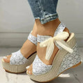 INS hot lace Leisure Women Wedges heeled women Shoes 2021Summer Femstylo