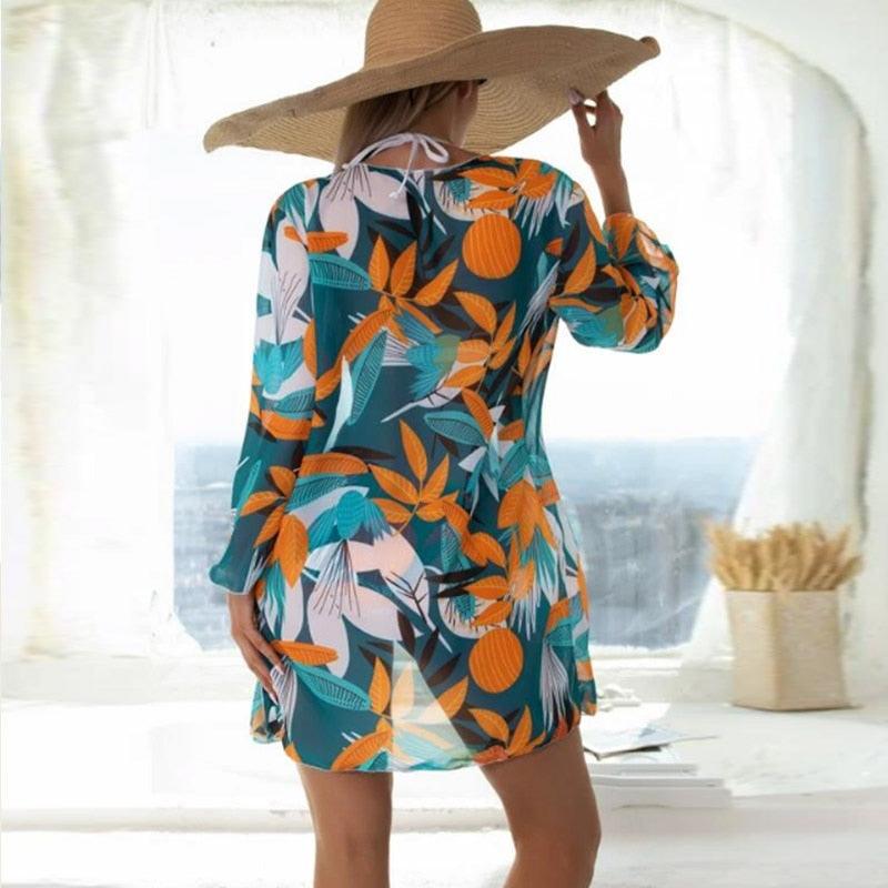 Summer Floral Print Bikini Swimsuit Women 3 Piece High-Waist Bikini Set Swimwear Female Push-Up Bathing Suit Tropical High Waist Wrap Swimsuit With Beach Cover Ups Soft And Breathable Summer Bikini Stevvex