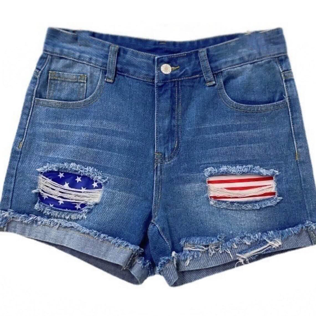 Women's Jeans Shorts Independence Day Denim DailySale